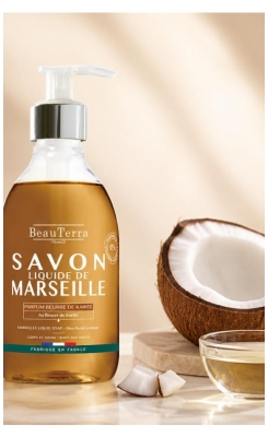 BeauTerra Savon Liquide de Marseille Beurre de Karité 300 ml