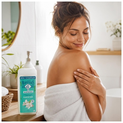 Gel de Duș & Baie Extra Blând Floare de Tiaré Le Petit Marseillais 650 ml