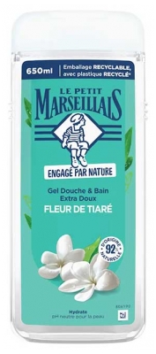 Le Petit Marseillais Gel Douche & Bain Extra Doux Fleur de Tiaré 650 ml