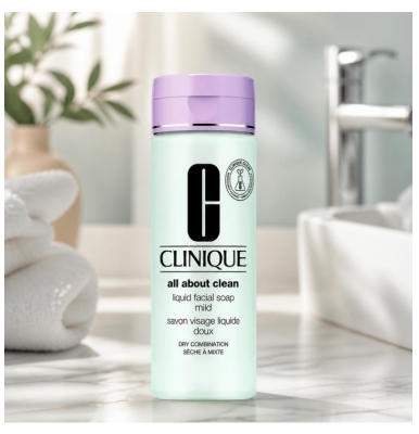 Clinique Jemné tekuté mýdlo na obličej pro suchou až smíšenou pleť 200 ml