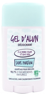 Gel de Pedra Hume (Alúmen) Desodorizante Sem Perfume 50 ml