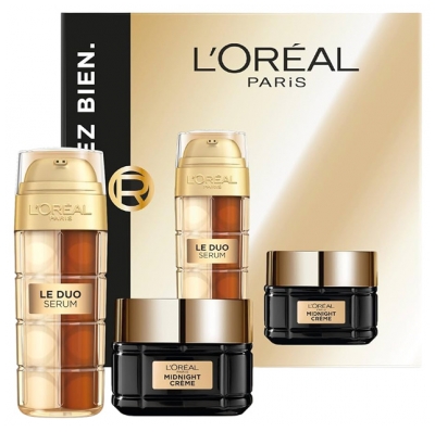 L'Oréal Paris Age Perfect Siero Duo Anti-Età 30 ml + Crema Rigenerante Mezzanotte 50 ml