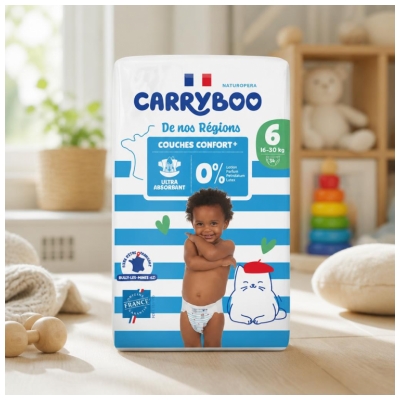 Carryboo De Nos Régions 34 Couches Taille 6 (16-30 kg)
