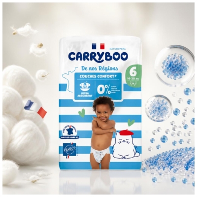Carryboo De Nos Régions 34 Couches Taille 6 (16-30 kg)