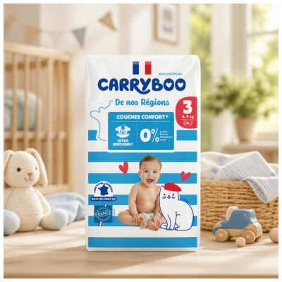 Carryboo De Nos Régions 50 Couches Taille 3 (4-9 kg)
