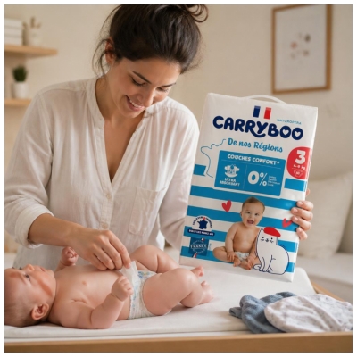 Carryboo De Nos Régions 50 Couches Taille 3 (4-9 kg)