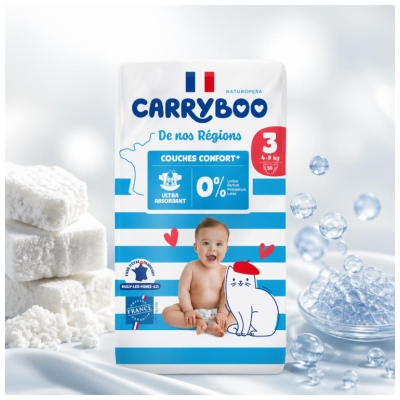 Carryboo De Nos Régions 50 Couches Taille 3 (4-9 kg)