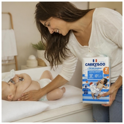 Carryboo De Nos Régions 50 Windeln Größe 2 (3-6 kg)