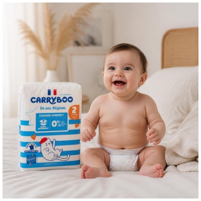 Carryboo De Nos Régions 50 Windeln Größe 2 (3-6 kg)