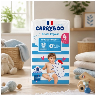 Carryboo De Nos Régions 44 Couches Taille 4 (7-18 kg)
