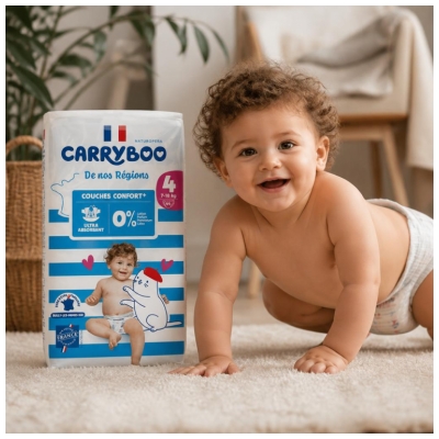 Carryboo De Nos Régions 44 Couches Taille 4 (7-18 kg)