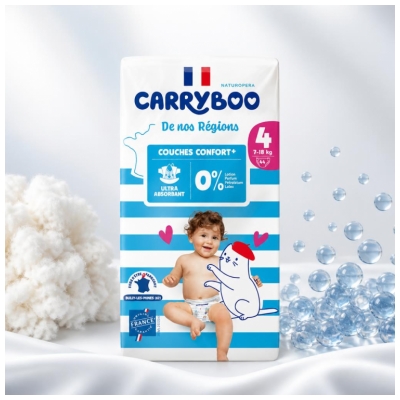 Carryboo De Nos Régions 44 Couches Taille 4 (7-18 kg)