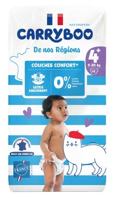Carryboo De Nos Régions 42 Windeln Größe 4+ (9-20 kg)