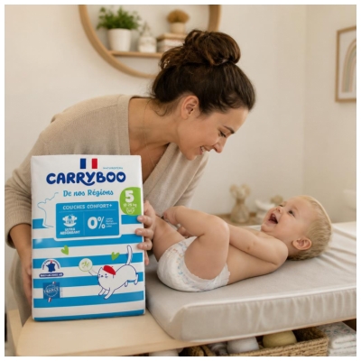 Carryboo De Nos Régions 40 Couches Taille 5 (12-25 kg)