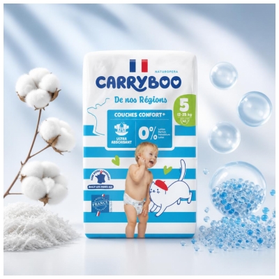 Carryboo De Nos Régions 40 Couches Taille 5 (12-25 kg)