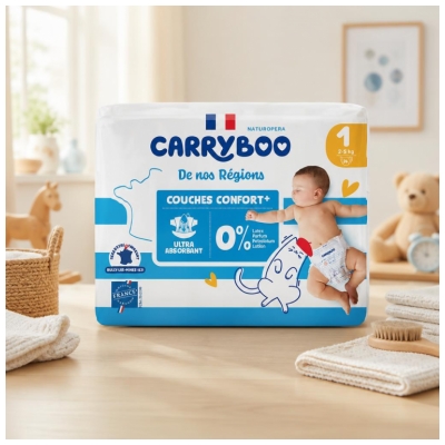 Carryboo De Nos Régions 24 Windeln Größe 1 (2-5 kg)
