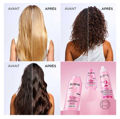 L'Oréal Paris Elseve Glycolic Gloss Routine Cheveux Brillants
