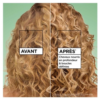 Garnier Ultra Doux Crème de Soin 2en1 Nutrition Bouclante Cheveux Secs Bouclés à Crépus 200 ml