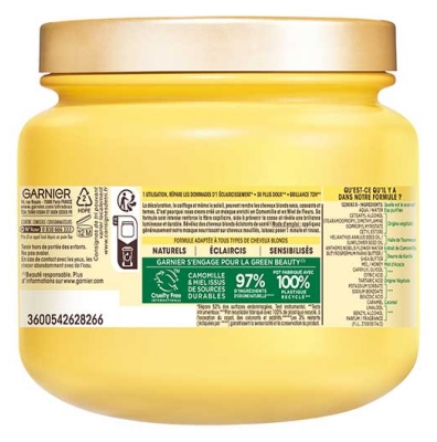 Garnier Ultra Doux Máscara Remédio Cabelos Loiros Naturais ou com Madeixas 340 ml
