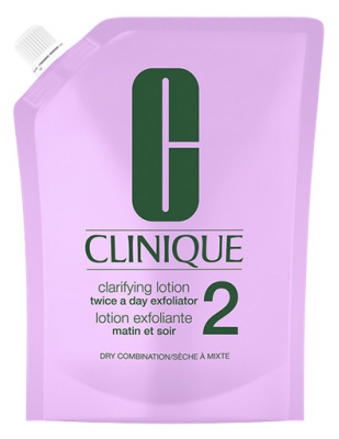 Clinique Lozione Esfoliante Fase 2 Mattina e Sera Pelle da Secca a Mista Ricarica 400 ml