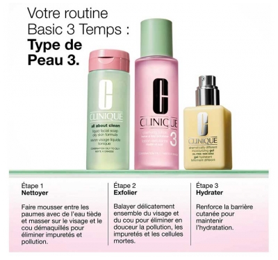 Clinique Lotion Exfoliante Etape 2 Matin et Soir Peau Mixte à Grasse Recharge 400 ml
