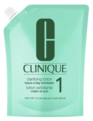 Clinique Lotion Exfoliante Etape 2 Matin et Soir Peau Sèche à Très Sèche Recharge 400 ml