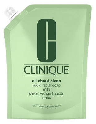 Clinique Savon Visage Liquide Doux Peau Sèche à Mixte Recharge 400 ml