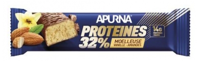 Apurna Proteines 32% Moelleuse 45 g - Goût : Vanille-Amandes (à consommer de préférence avant le 03/12/2026)