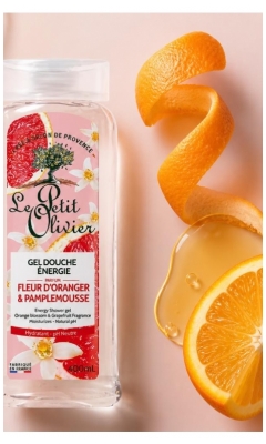 Le Petit Olivier Gel de Duche Energia Flor de Laranjeira & Toranja 400 ml