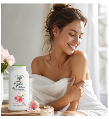 Le Petit Olivier Creme de Duche Extra Suave & Hidratante Rosa 500 ml