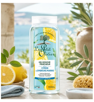 Le Petit Olivier Gel de Banho Frescura Limão & Brisa Marinha 400 ml