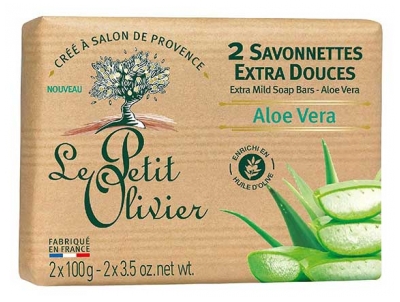 Le Petit Olivier Sabonetes Extra Suaves Aloe Vera 2 x 100 g