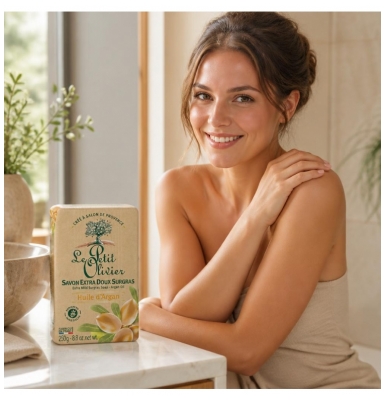 Le Petit Olivier Sabonete Extra Suave Surgras com Óleo de Argan 250 g