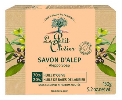 Le Petit Olivier Sabonete de Alepo Azeite & Óleos de Bagas de Loureiro 150 g