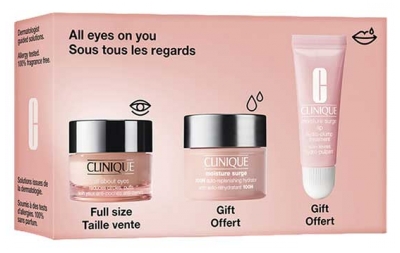Clinique All About Eyes Trattamento Occhi Anti-Borse Anti-Occhiaie 15 ml + Routine Sotto Tutti gli Sguardi in Omaggio