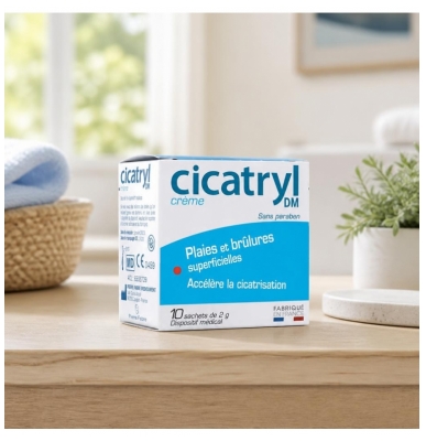 Pierre Fabre Health Care Cicatryl DM Crème Plaies et Écorchures 10 Sachets