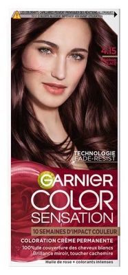 Garnier Color Sensation Coloration Permanente 100 ml - Coloration : 4.15 Marron Glacé