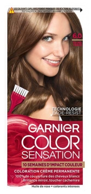 Garnier Color Sensation Coloration Permanente 100 ml - Coloration : 6.0 Blond Foncé