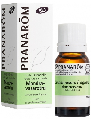 Pranarôm Mandravasarotra Olio Essenziale (Cinnamosma Fragrans) Biologico 10 ml