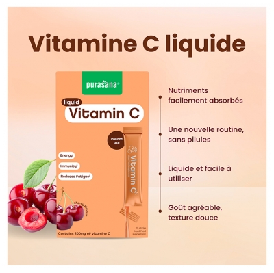 Purasana Liquide Vitamine C 15 Sticks