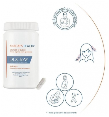 Ducray Anacaps Reactiv Chute de Cheveux Réactionnelle 30 Gélules