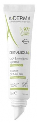 A-DERMA Dermalibour+ CICA Baume Lèvres Réparateur 15 ml