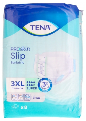Tena ProSkin Slip Bariatric Super Taille 3XL 8 Changes Complets