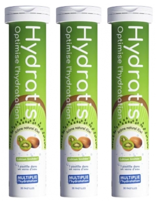 Hydratis Envase de 3 x 20 Comprimidos Efervescentes - Aroma: Kiwi