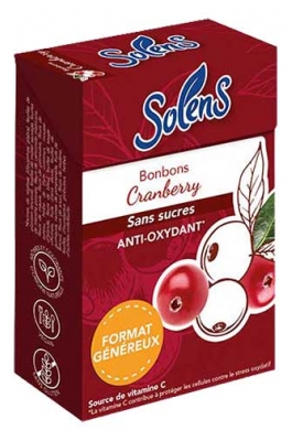 Solens Bonbons Sans Sucres Cranberry 66 g
