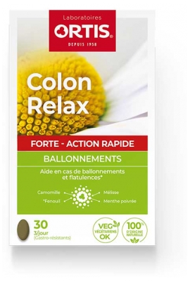 Ortis Colon Relax Forte Inchaço 30 Comprimidos