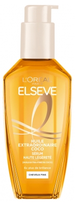 L'Oréal Paris Elseve Extraordinär Olja Kokos Serum Hög Lätthet 100 ml