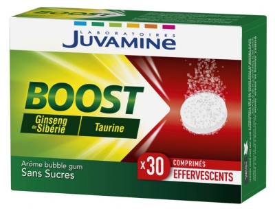 Juvamine Boost Ženšen Taurin 30 Šumivých Tablet
