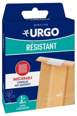 Urgo Résistant Leikattava Rulla 8 cm x 1 m