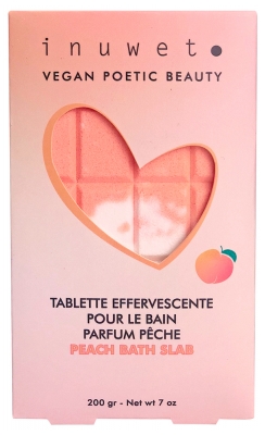 Inuwet Tablette Effervescente pour le Bain 200 g - Parfum : Pêche